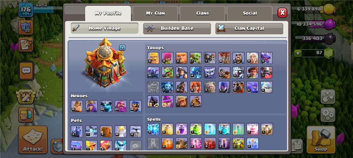 Selling my coc account 