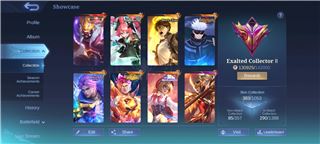 🔥 FOR SALE: HIGH-END MLBB ACCOUNT – EXALTED LEVEL 🔥
