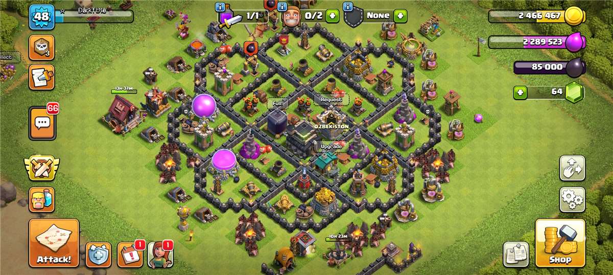 Selling my coc account cuz I need money and q