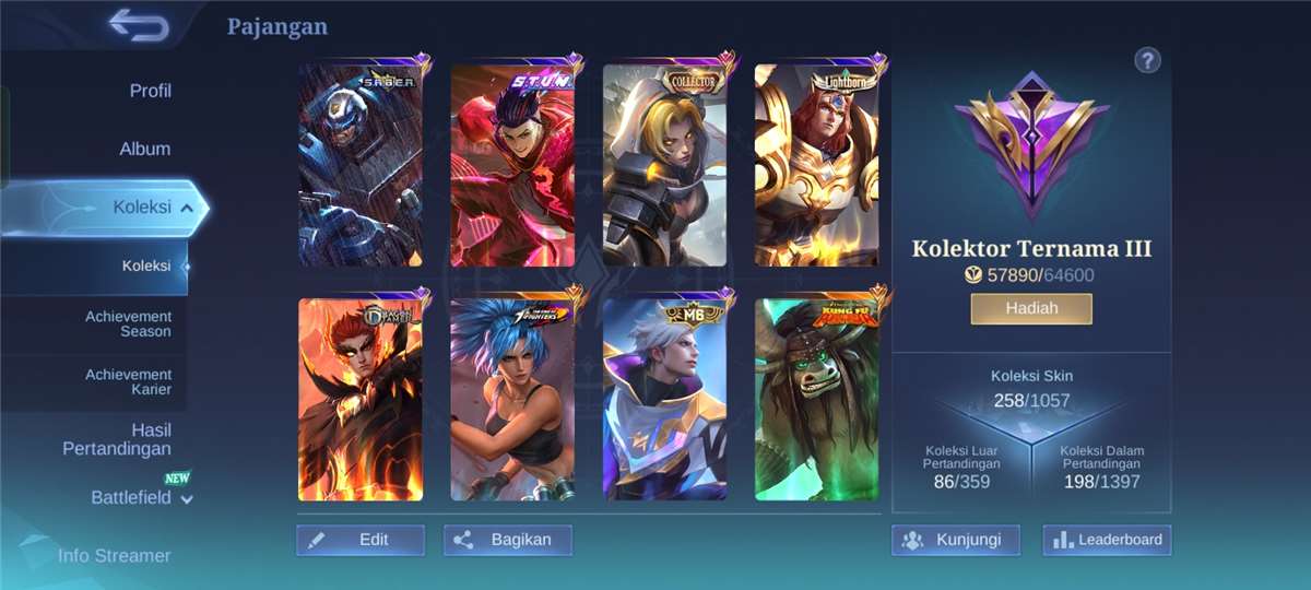 DIJUAL AKUN MOBILE LAGEND