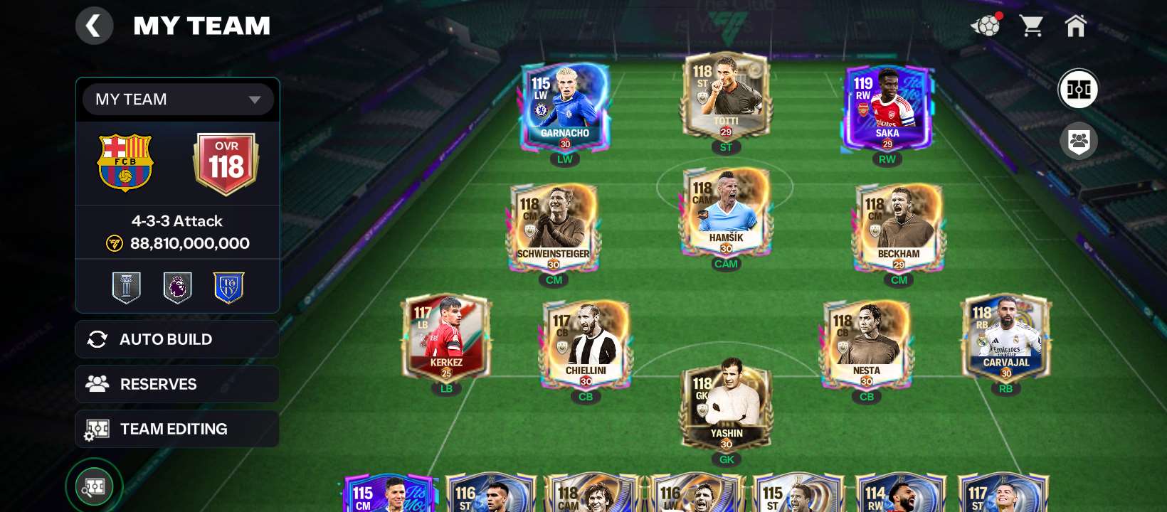 Selling FC Mobile OVR 118