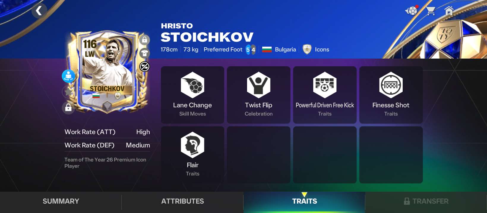 Selling FC Mobile OVR 118