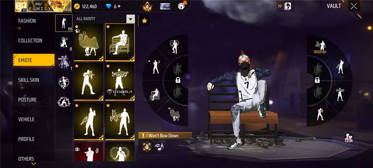Elite Free Fire Account | Level 80 | All Seas