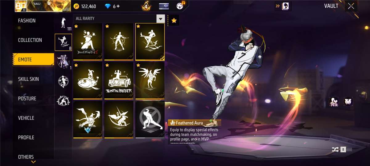 Elite Free Fire Account | Level 80 | All Seas