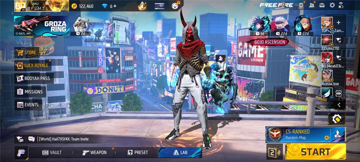 Elite Free Fire Account | Level 80 | All Seas
