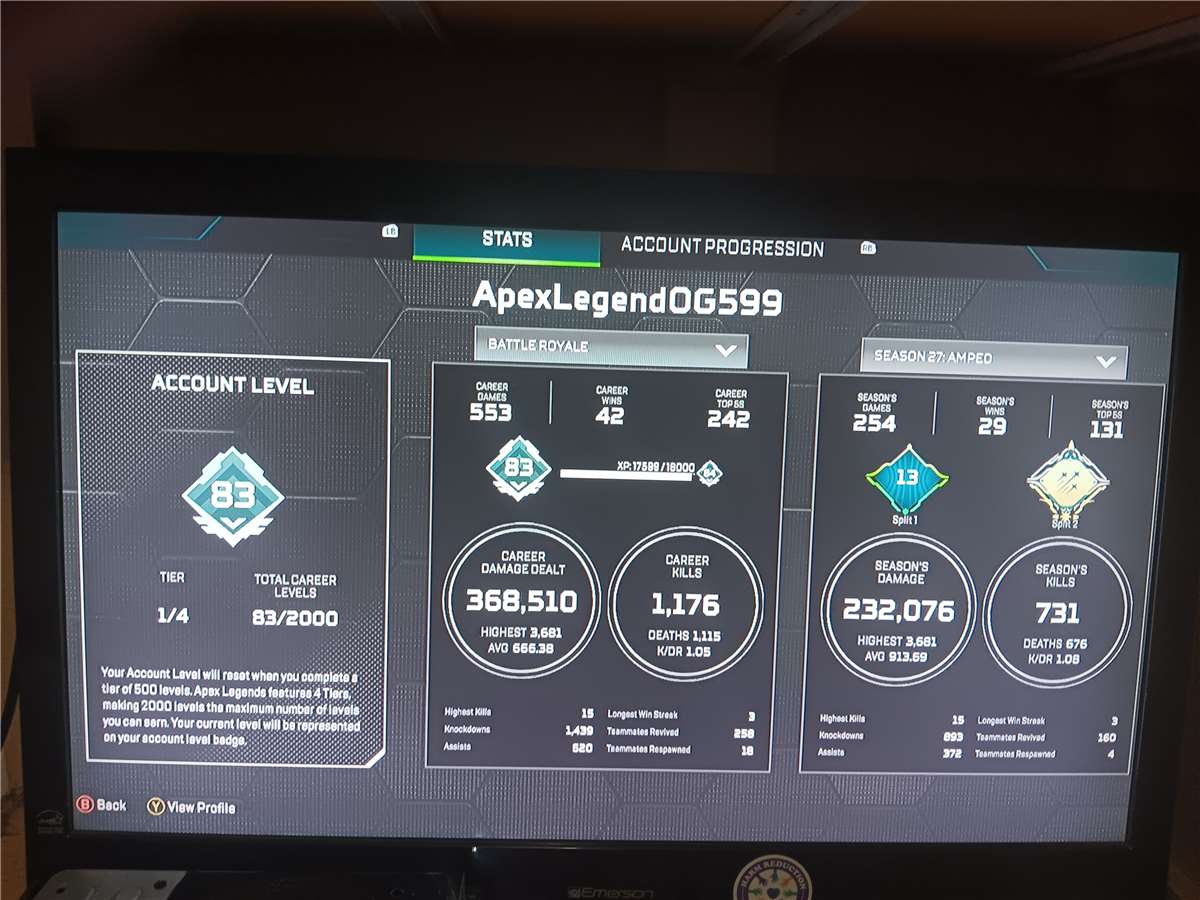 Apex Legends 83 account