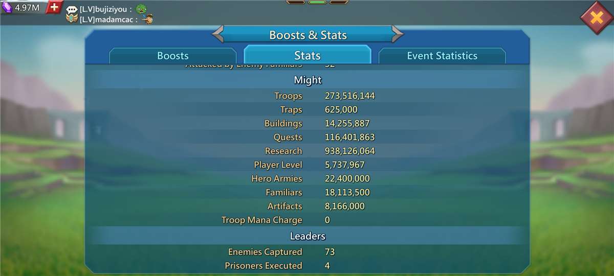 In K670 |1.4B Might | 5M Gems | T5 Unlocked