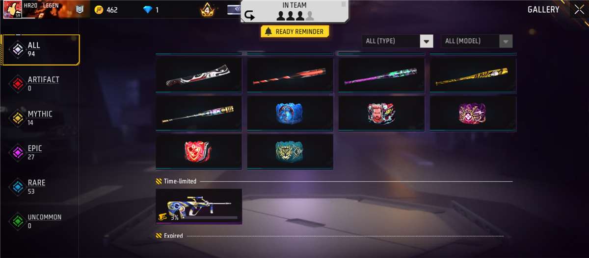 I am sending this account, there are old item