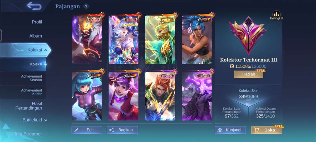 jual akun ml