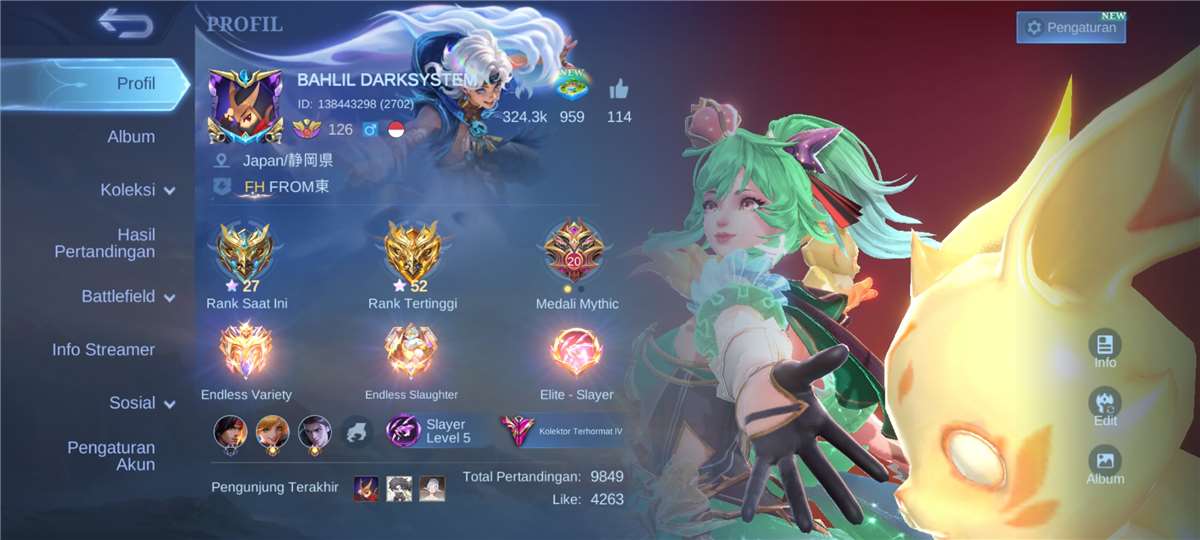 SELL MLBB ACCOUNT 