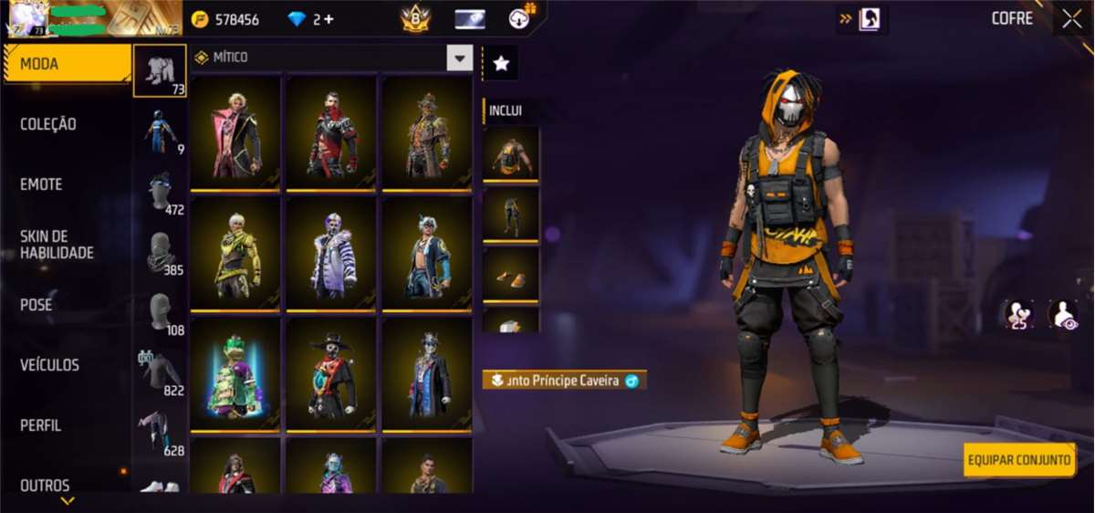 RARE FREE FIRE ACCOUNT - COLLECTOR