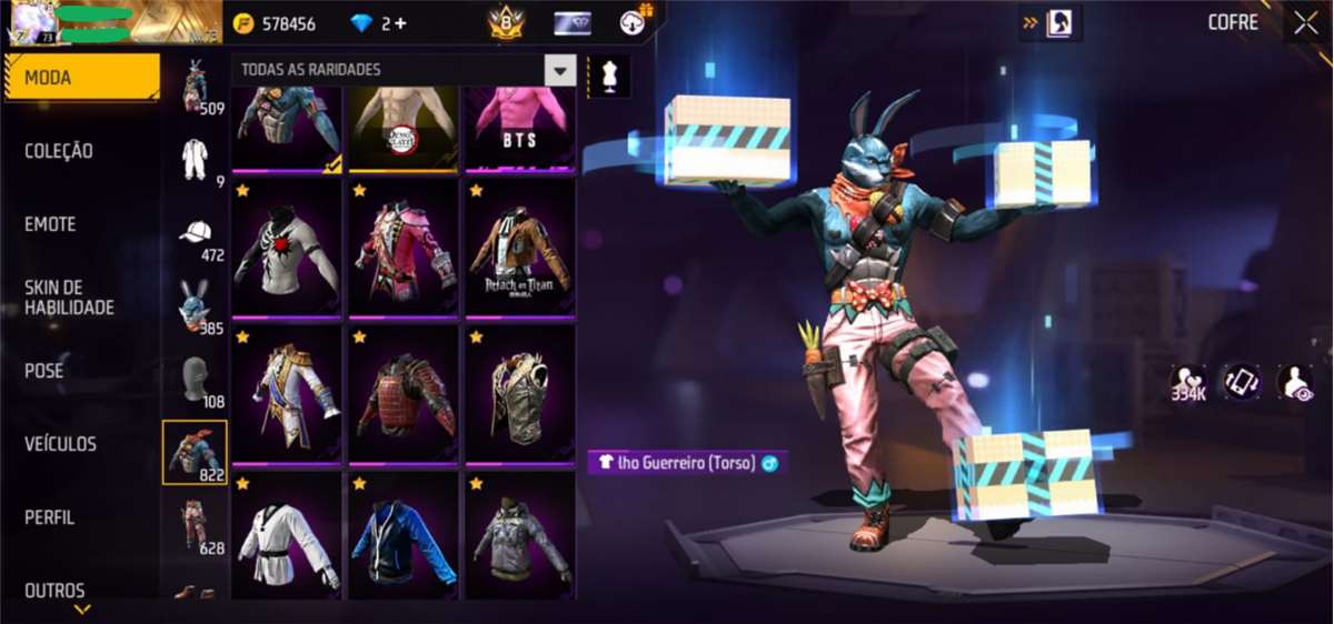 RARE FREE FIRE ACCOUNT - COLLECTOR