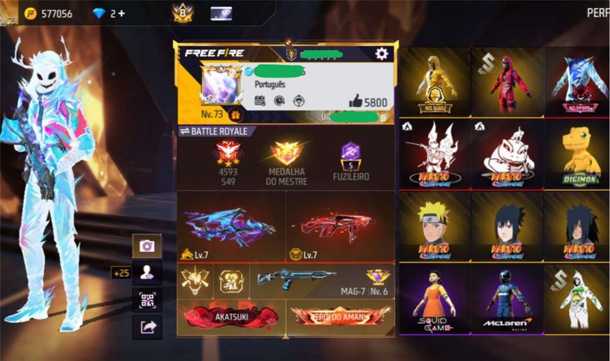 RARE FREE FIRE ACCOUNT - COLLECTOR