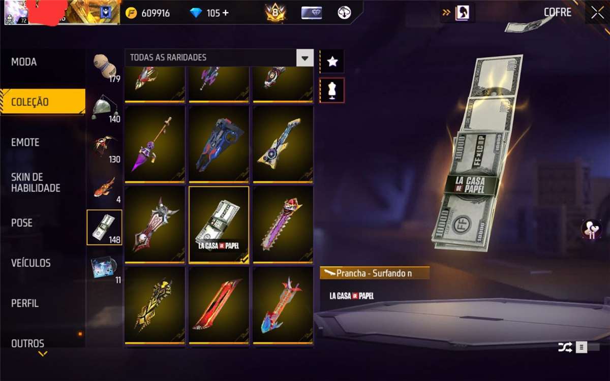 RARE FREE FIRE ACCOUNT - COLLECTOR