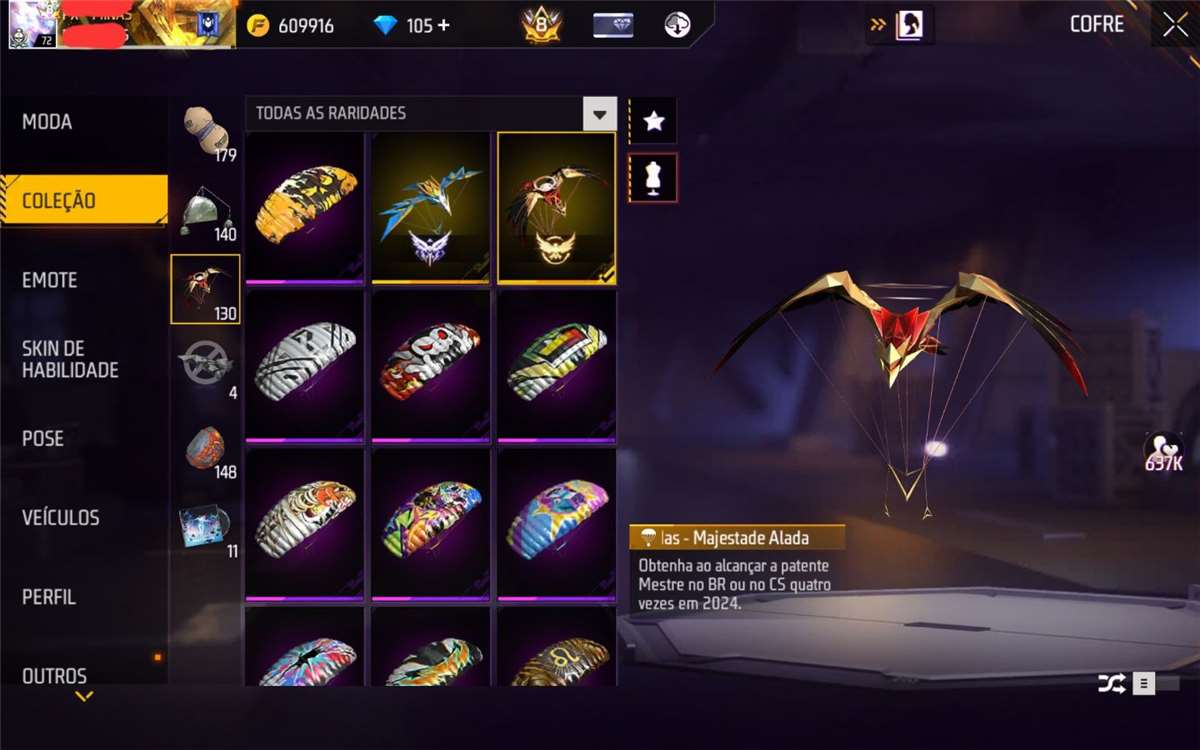 RARE FREE FIRE ACCOUNT - COLLECTOR