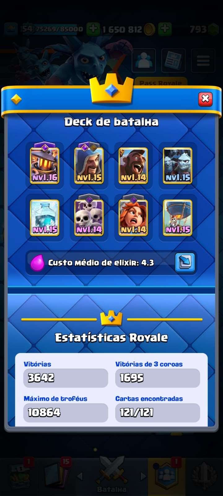 conta nivel 15 com 9 anos 