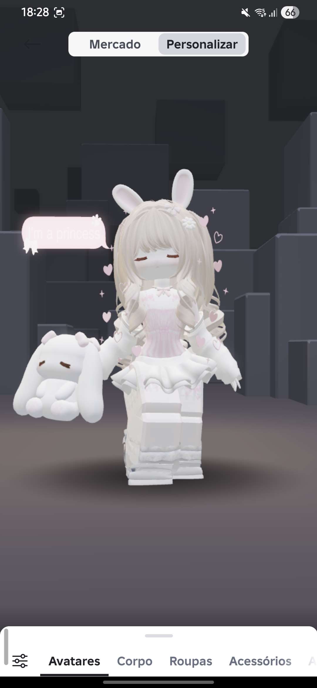 Conta de roblox feminina