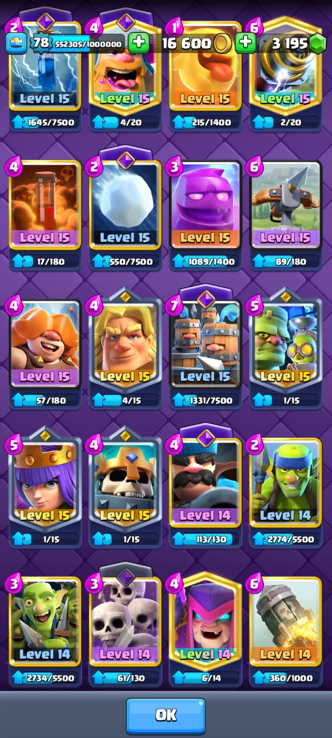 Clash Royale account for sale