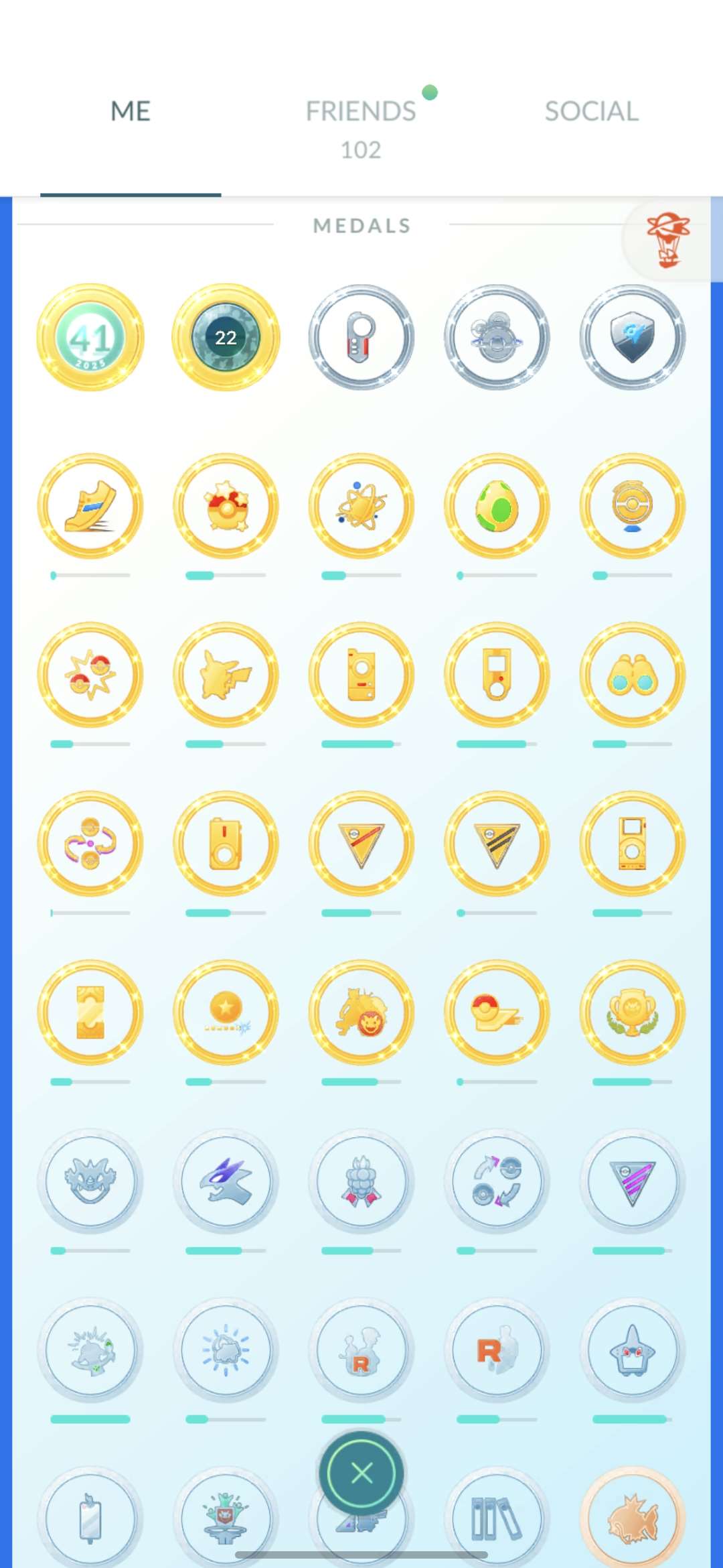 Account lvl 63, 400+ shinies, rare, legendary