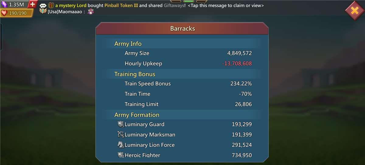 🔥 762M Might | T5 Unlocked | 4.8M Troops | S