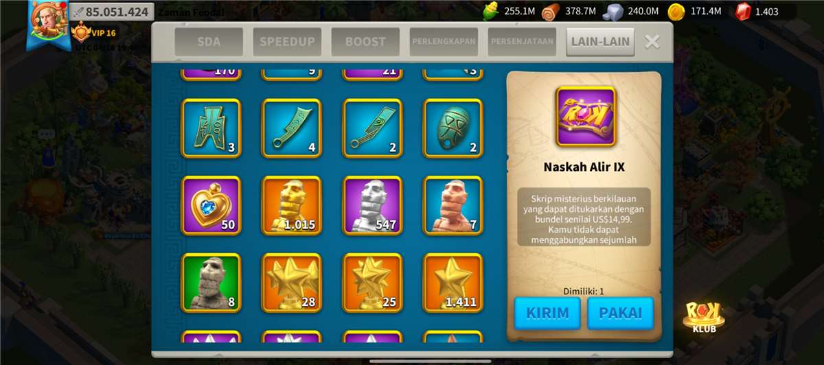 Jual akun t5 