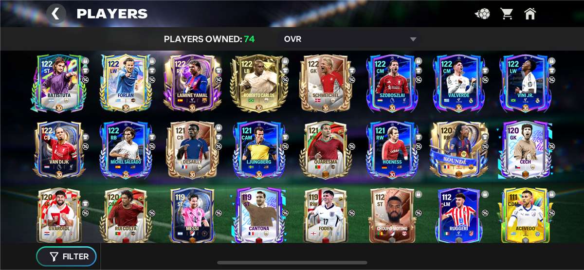nearly 123 ovr account
