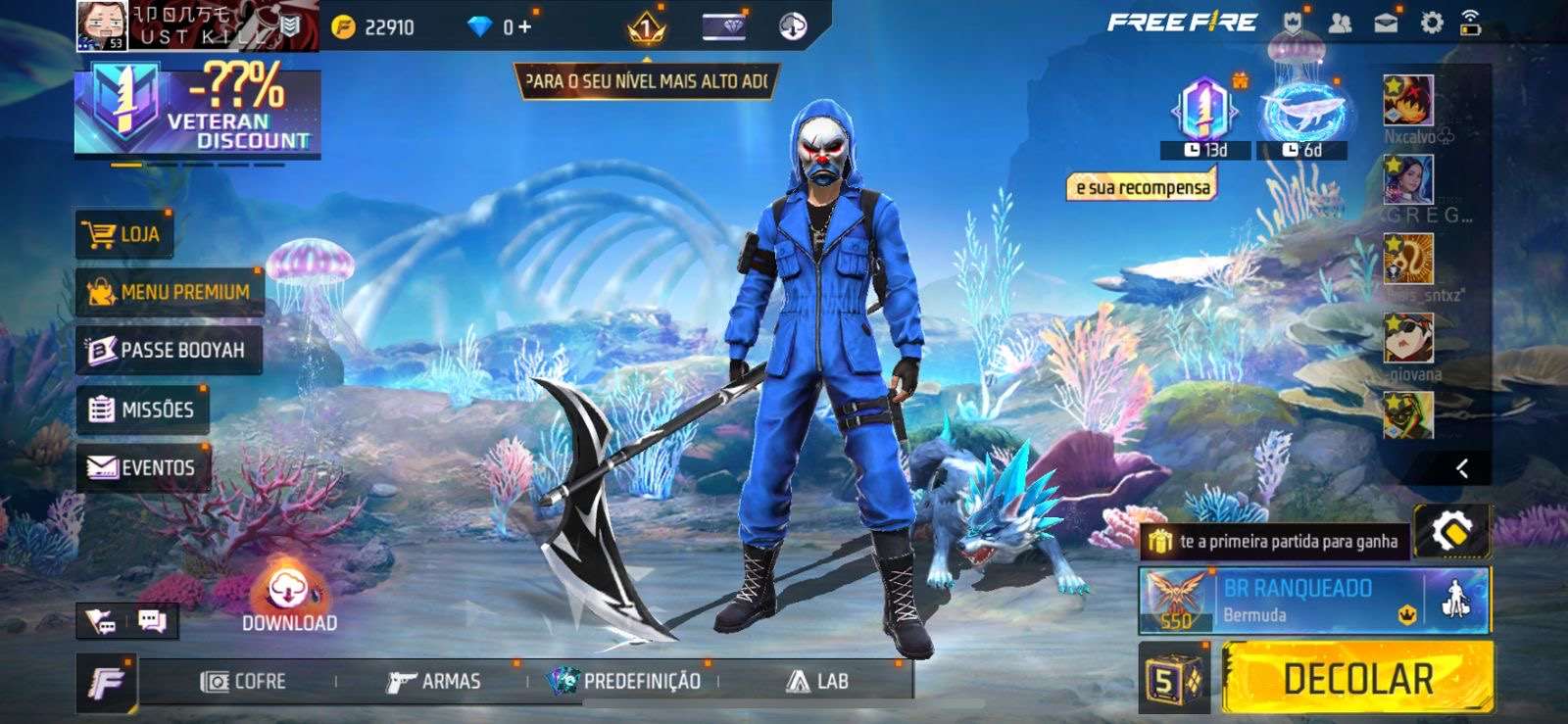VENDO CONTA DE FREE FIRE