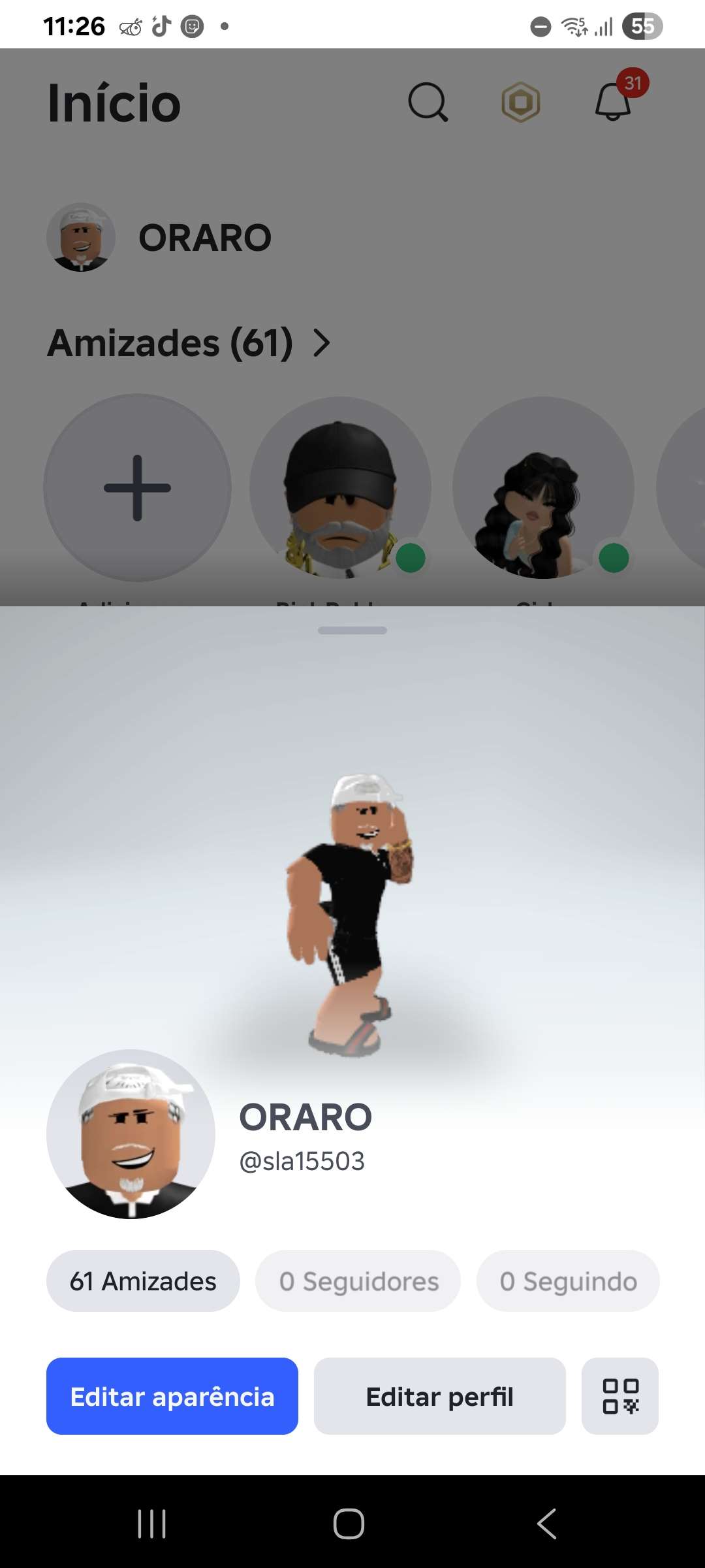 CONTA COM 205 ROBUX SUPER 