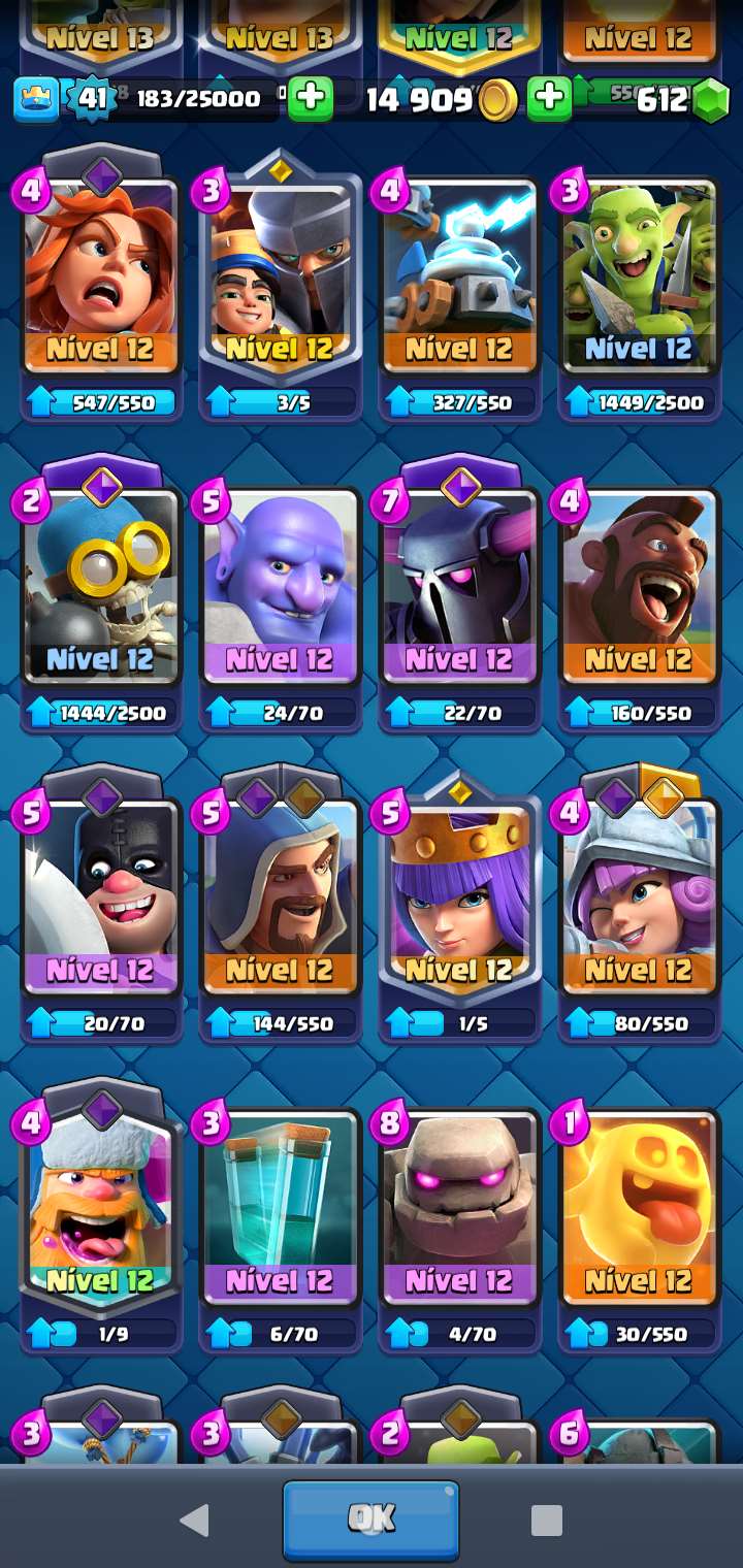 CONTA DE CLASH ROYALE