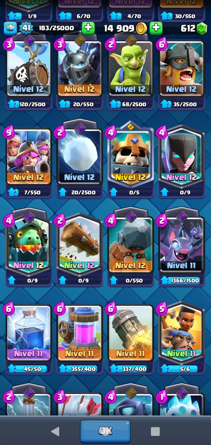 CONTA DE CLASH ROYALE