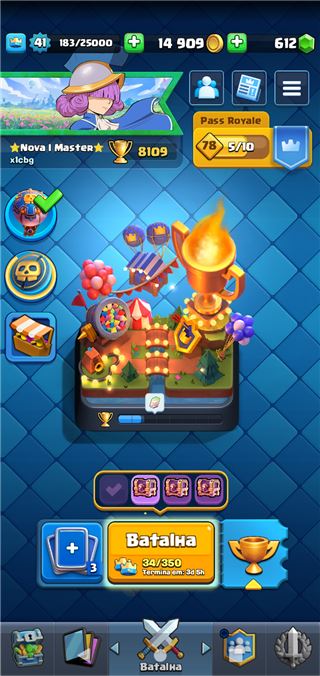 CONTA DE CLASH ROYALE