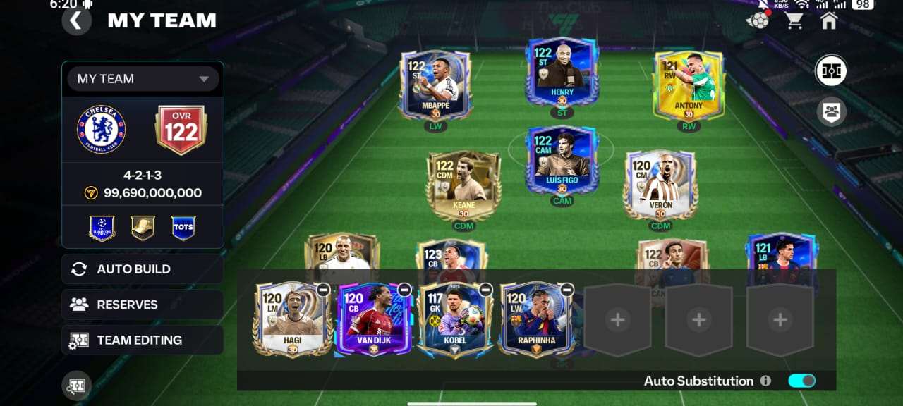 FC mobile account 