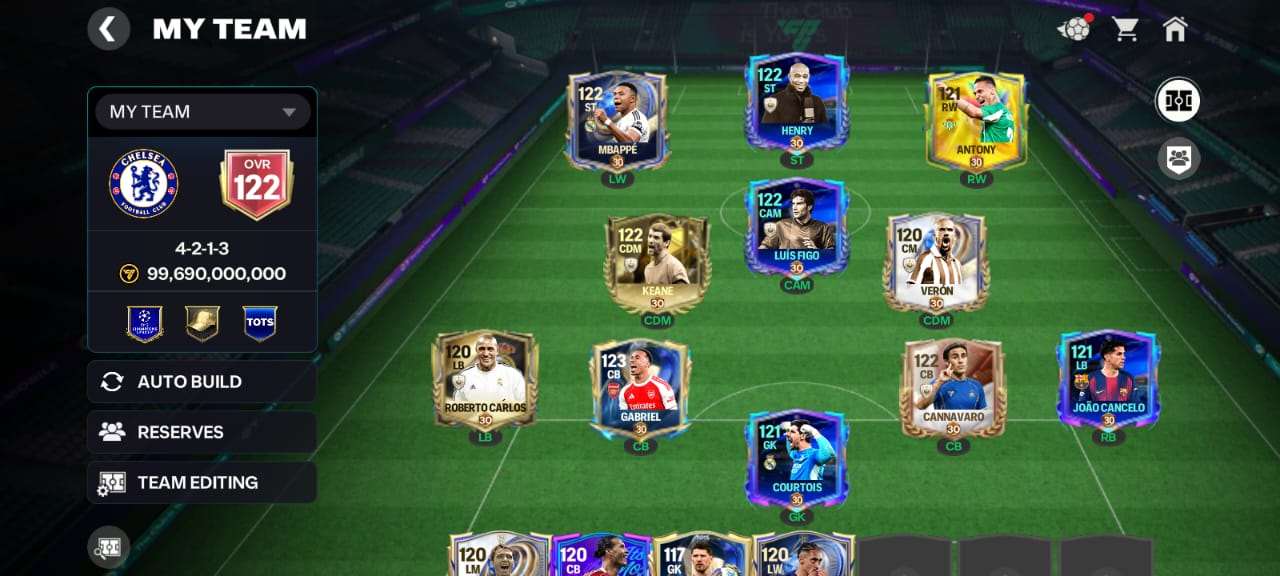 FC mobile account 