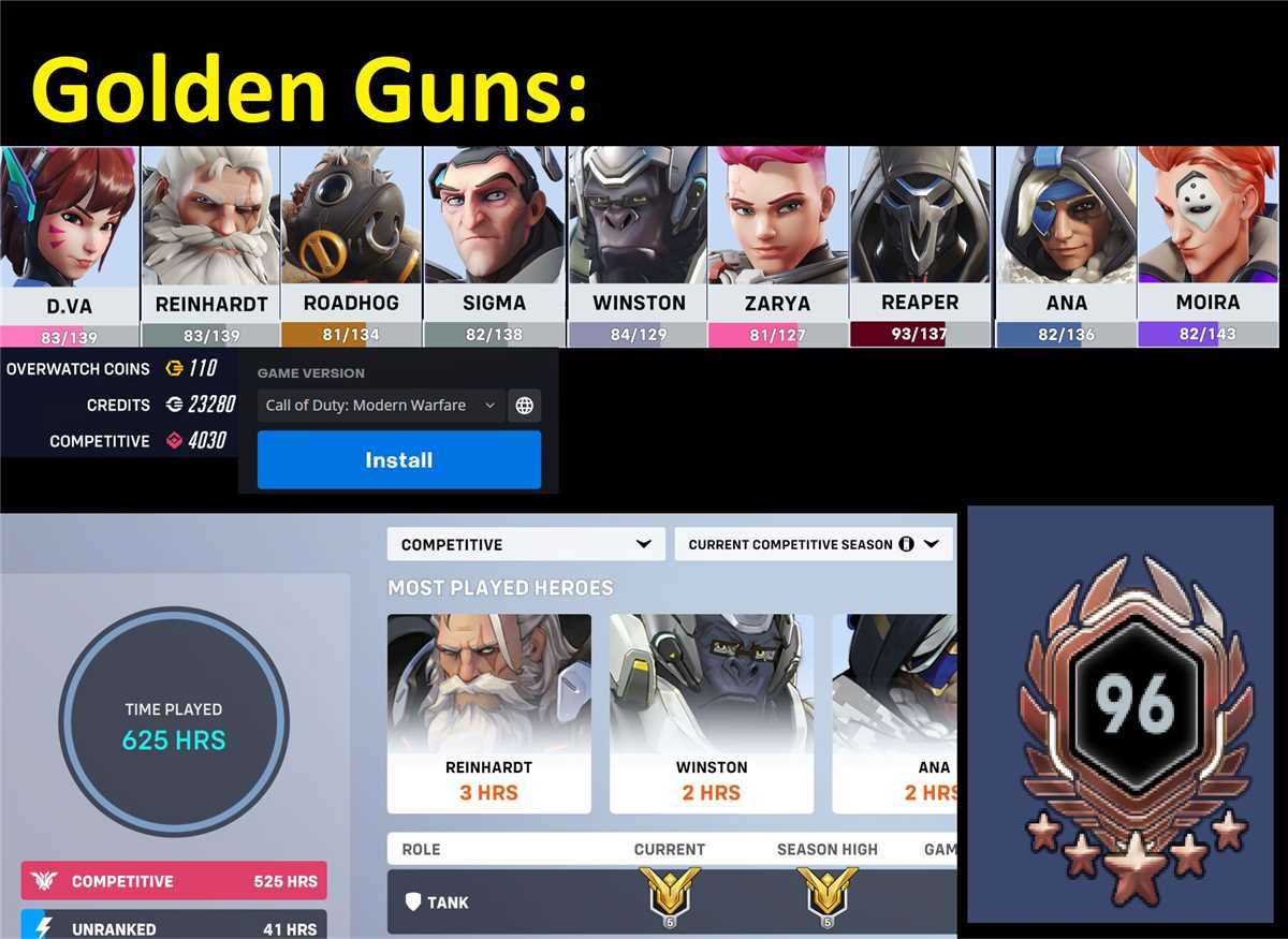 Selling OW1 account 