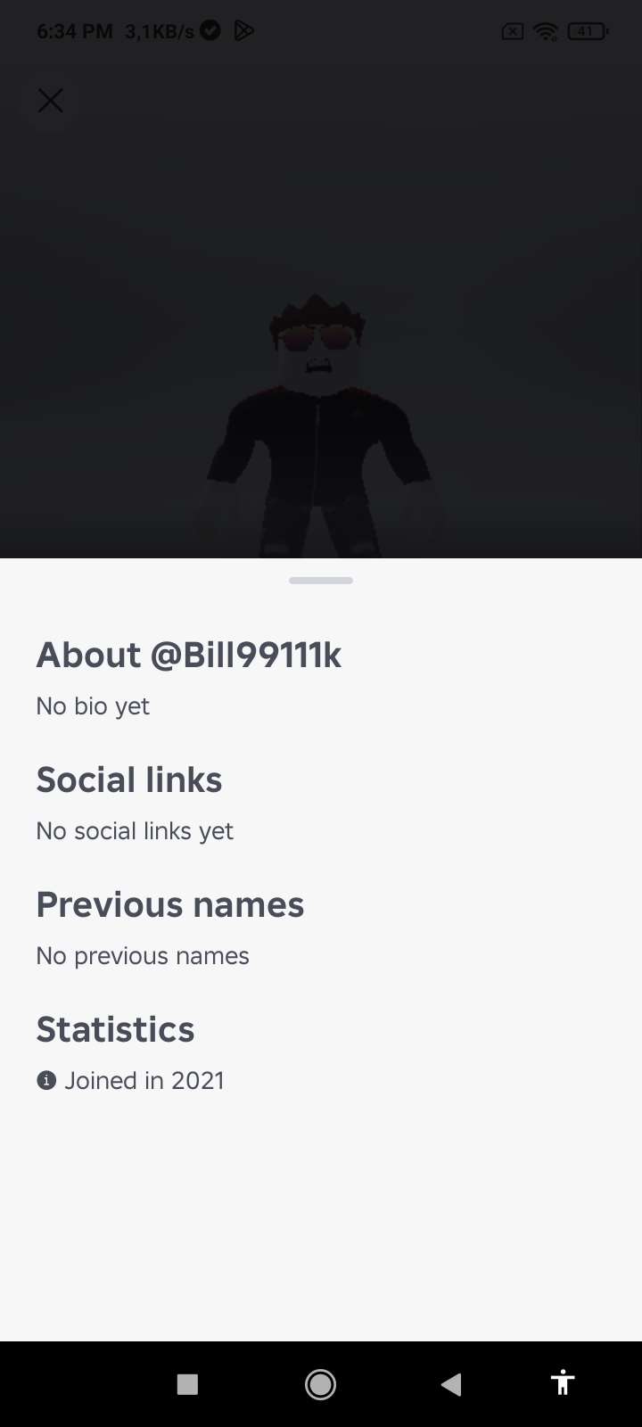 Roblox account 