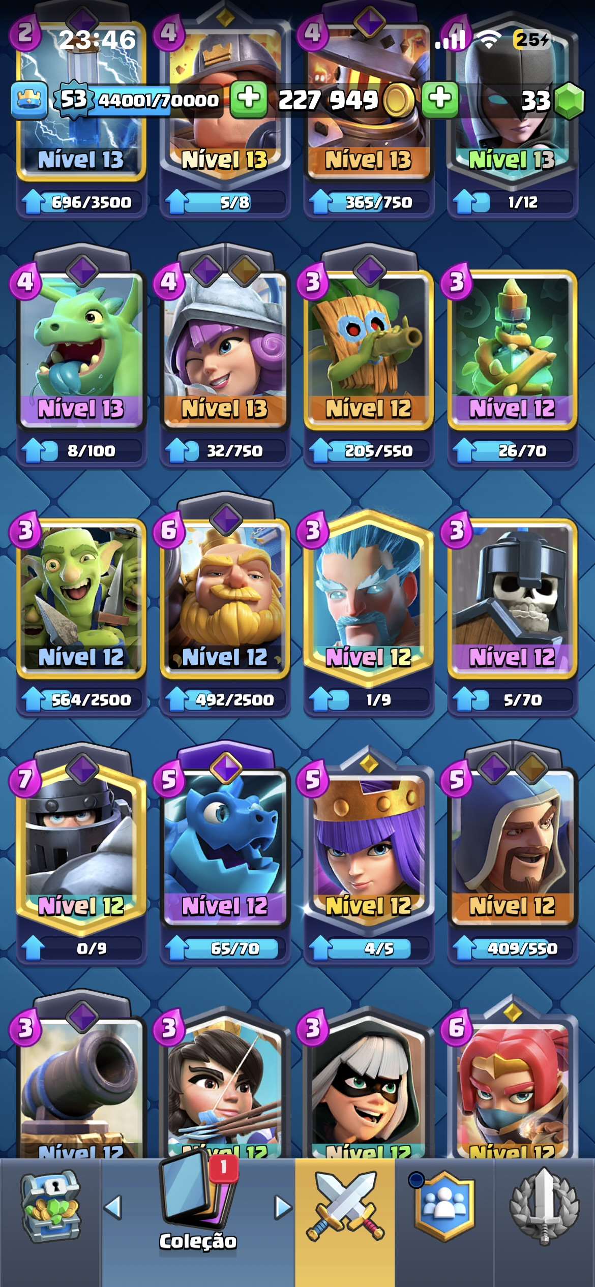 Conta de clash royale 2018