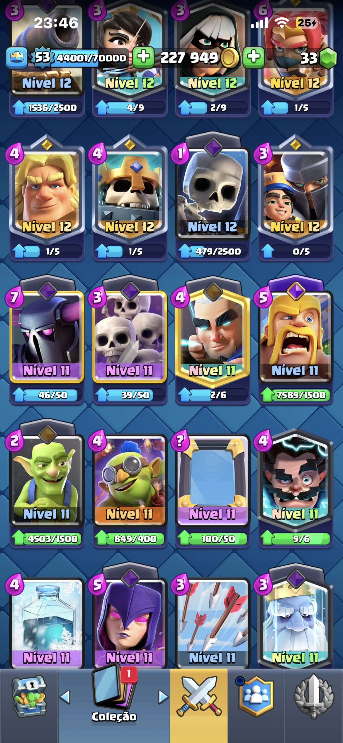 Conta de clash royale 2018