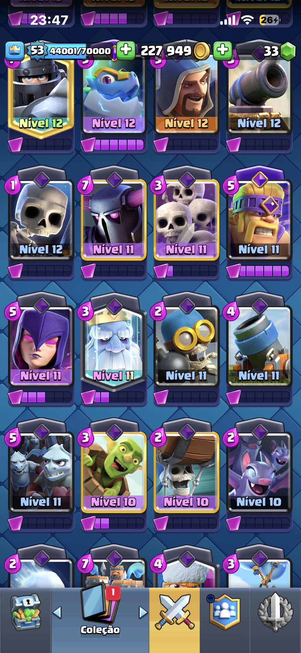 Conta de clash royale 2018