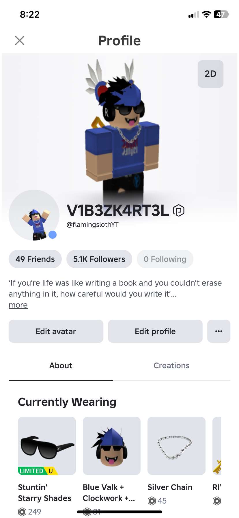 Stacked / rare Roblox account 