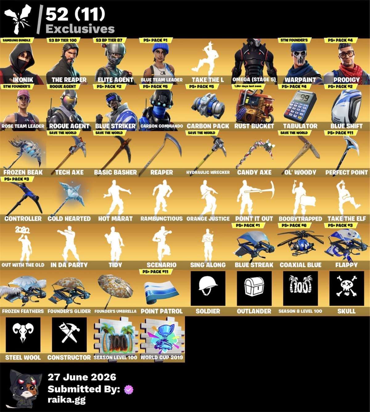 SKINS] 🌞 IKONIK 🌞 The Reaper 🌞 Elite Agent