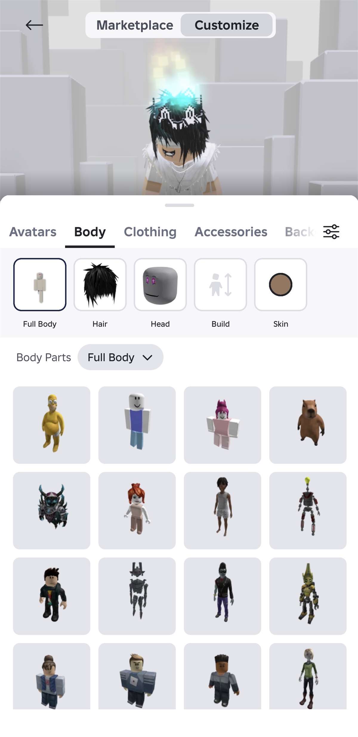 Korblox + 8bit royal crown + more limiteds