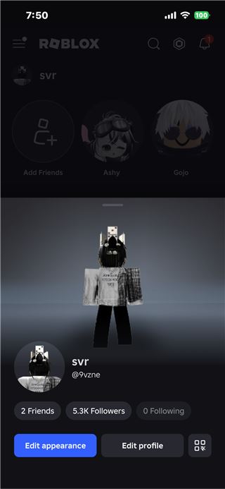 Roblox account 