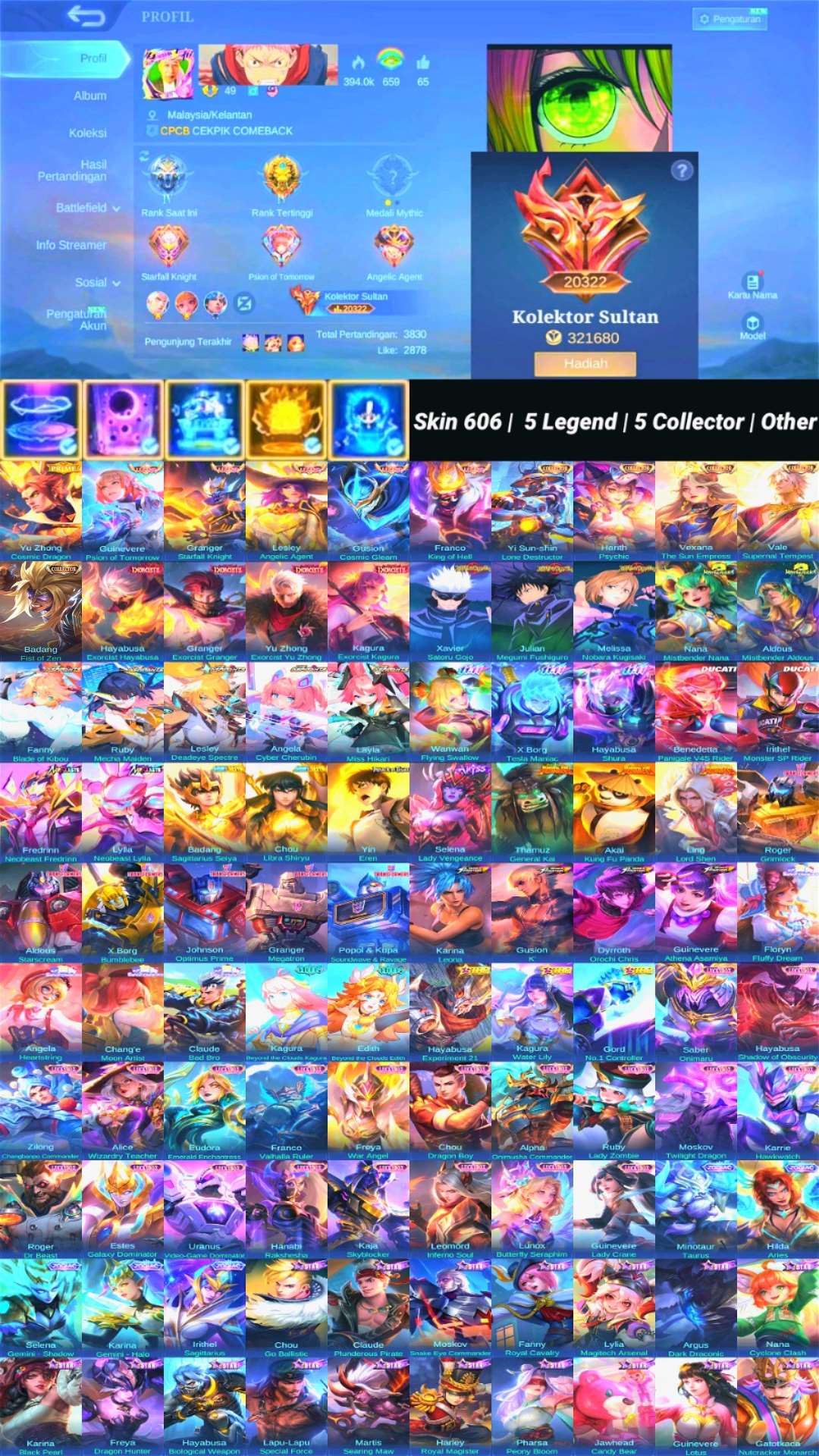 Skin 606 | 5 Legend | 5 Collector | Other