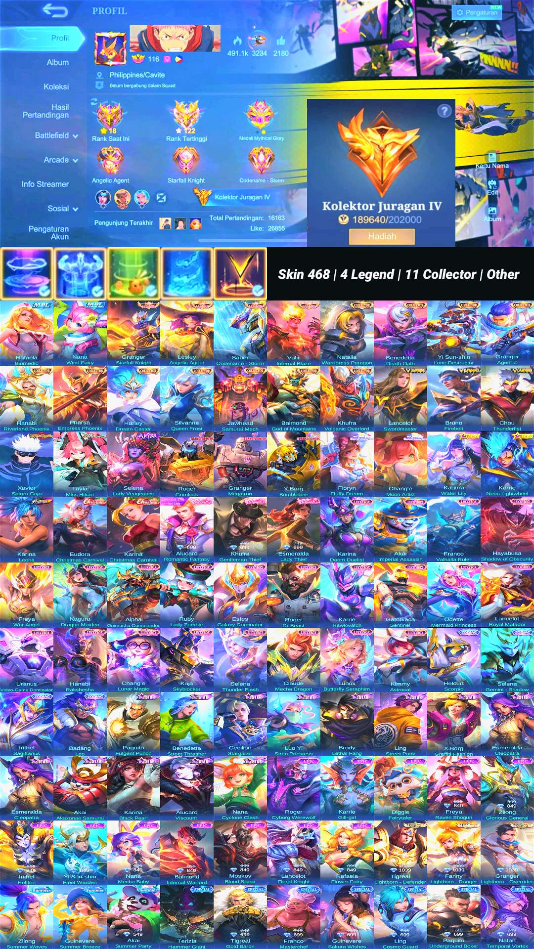 Skin 468 | 4 Legend | 11 Collector | Other