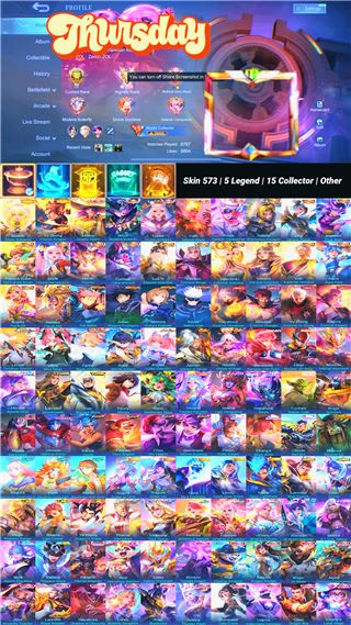 Skin 573 | 5 Legend | 15 Colletor | Other