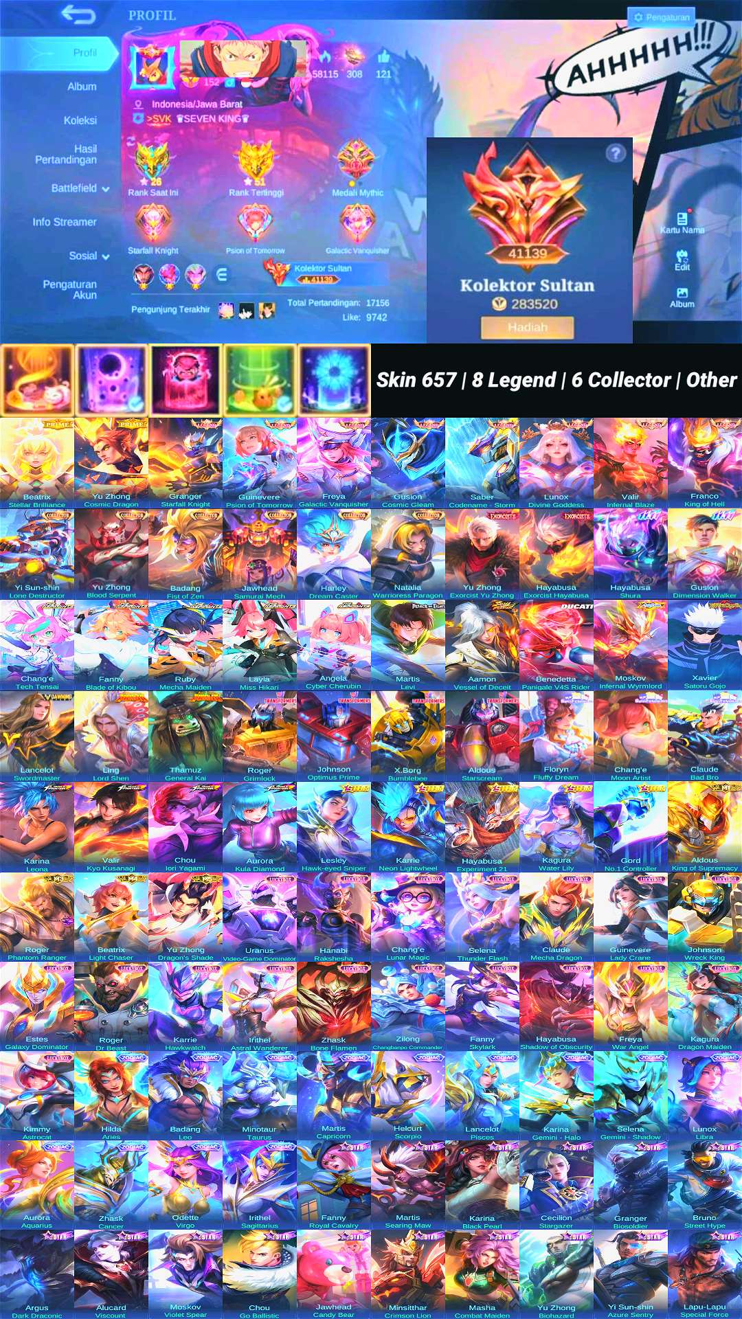 Skin 657 | 8 Legend | 6 Collector | Other