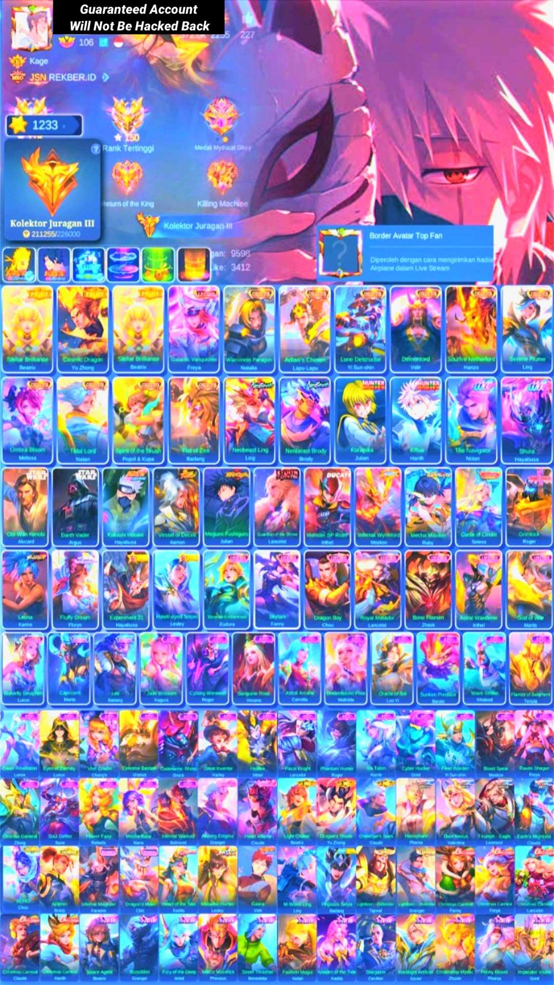 Skin 501 | 1 Legend | 10 Collector | Other