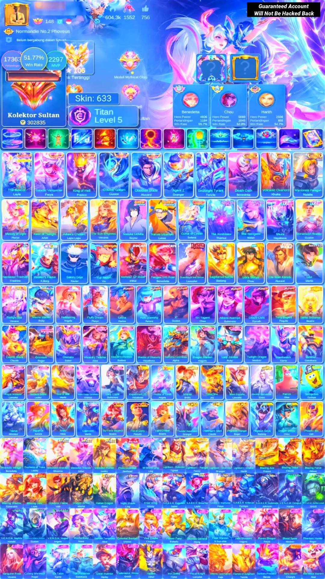 Skin 633 | 5 Legend | 9 Collector | Other