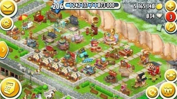 Jual akun pribadi Hay Day - Level 206