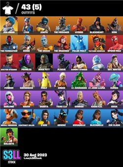 Rush selling fortnite account